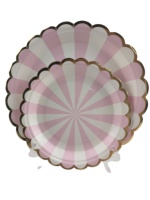Assiettes en papier haut de gamme matière première jetable fantaisie Design cercle assiette en papier assiette plat maison fête hôtel Restaurant gratuit 15