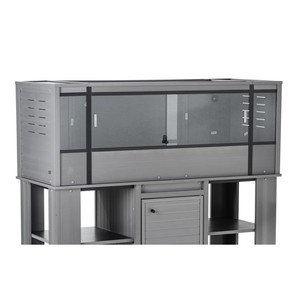 Factory Wholesale Wooden Reptile Enclosure Cabinet, Large <strong>Glass</strong> Terrarium <strong>Vivarium</strong> with Storage Stand - Product Image 5