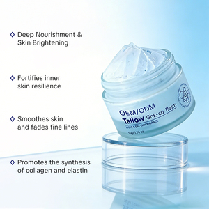 Bálsamo Humectante Corporal OEM/ODM Antienvejecimiento con Sebo de Res Alimentada con Pasto, Color Azul - Product Image 3