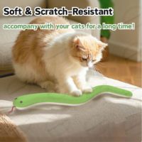Jouet interactif en peluche pour chat avec cataire, serpent, chenille, jouet en peluche anti-rayures pour chat