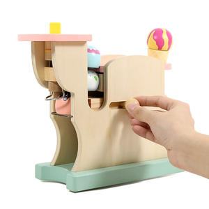Machine à crème glacée pour enfants, jouets en bois, maison de jeu pour bébé, fabrication de glaces, cadeaux pour enfants, nouveauté en bois - Product Image 3
