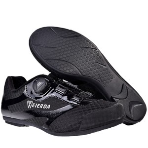 Zapatillas de Ciclismo Weierda Negras con Suela de Goma EVA, Forro de Malla Transpirable, Equipo de Ciclismo para Verano - Product Image 3