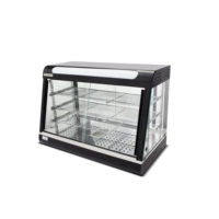 Chauffe-plats en verre cuvé de comptoir Chauffe-plats portable en acier inoxydable pour traiteur
