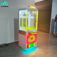 Mini machine à griffes compacte en métal, type arcade, avec système de paiement sans espèces par QR, pour attrape-poupées, bonbons, cadeaux et boîtes de récompenses, CE