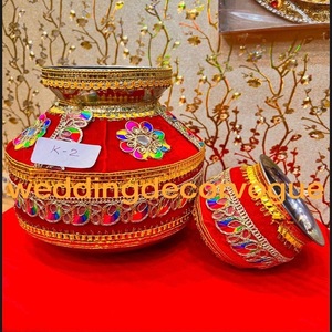 Macetas decorativas de colores para boda, de la India - Product Image 2