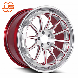 JJS Roue de voiture de tourisme en alliage d'aluminium forgé personnalisé en deux pièces de 18 à 22 pouces poli pour Audi A7 S7 <span class=keywords><strong>RS7</strong></span> - Product Image 1