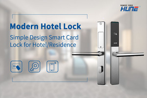 Serrure d'hôtel HUNE RFID électronique sans clé étanche serrure de porte d'hôtel système de gestion de verrouillage de carte à puce numérique - Product Image 5