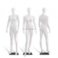 Boutique-Schaufensterpuppe aus Fiberglas, Ganzkörper-Sexy-Damen-Mannequin, Stehende Weiße Weibliche Schaufensterpuppe