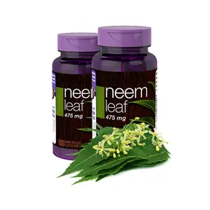Grosir Pabrik dan kustomisasi ekstrak daun Neem, 475mg kapsul vegan untuk manfaat kulit