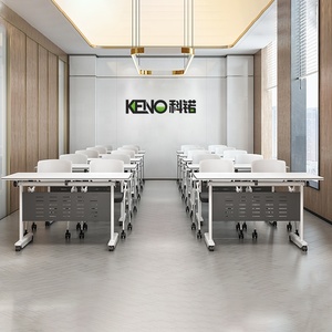 Đa chức năng gấp Bảng di động tùy chỉnh hội nghị dài gấp bảng đào tạo với các cửa hàng và bánh xe - Product Image 2