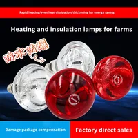 Lampe chauffante pour porcs, poulets, élevage vétérinaire, ampoule pour élevage, lampe de chauffage pour ferme animale, 220V, température de couleur non spécifiée, fabriqué en Chine