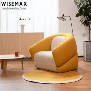 WISEMAX家具豪华意大利设计客厅沙发小型折叠沙发床办公室扶手口音椅酒店别墅
