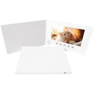 Folleto de video con pantalla IPS de 7 ", tarjeta de felicitación de video Lcd, envío de video, cargue su propio diseño personalizado - Product Image 1