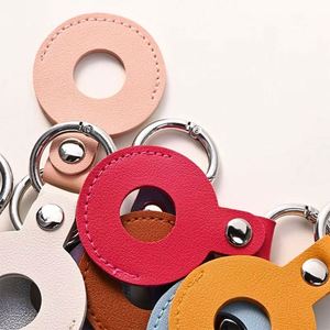 High Quality Colorful Blank Keychain PU <b>Key</b> <b>Ring</b> Customizable Pu Leather <b>Car</b> <b>Key</b> Chain - Product Image 3