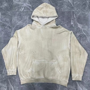 Sudadera con Capucha de Alta Calidad para Hombre, Estilo Vintage, Sin Cordones, con Bolsillo, Lavado Ácido, Personalizada - Product Image 1