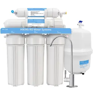 Fabricante comercial RO doméstico potable 5 etapas purificador de agua Undersink Osmosis Home sistemas de filtro de agua para toda la casa