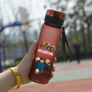 Vaso de Plástico de 560 ml con Diseño de <span class=keywords><strong>Personajes</strong></span> de <span class=keywords><strong>Roblox</strong></span>, Impresión de Anime, DynaBlocks, Vaso de Agua Esmerilado, Botella Negra, Azul, Verde, Roja - Product Image 3