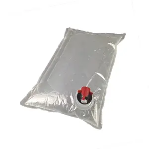 plastic clear coffee water Zeadn manual tap beverage line liquid bag in box aluminum foil hot semi automatic with valve port