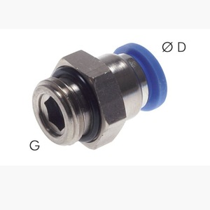 Landefeld <b>Quick</b> Coupler 8mm Diameter Pneumatic <b>Connector</b> For Industrial Use - Product Image 2