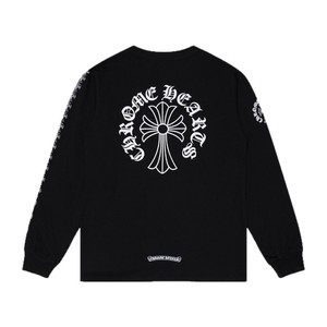 Camiseta de manga larga vintage con diseño de Chrome Hearts 24SS <span class=keywords><strong>CH</strong></span> Crossed Hoof - Product Image 5