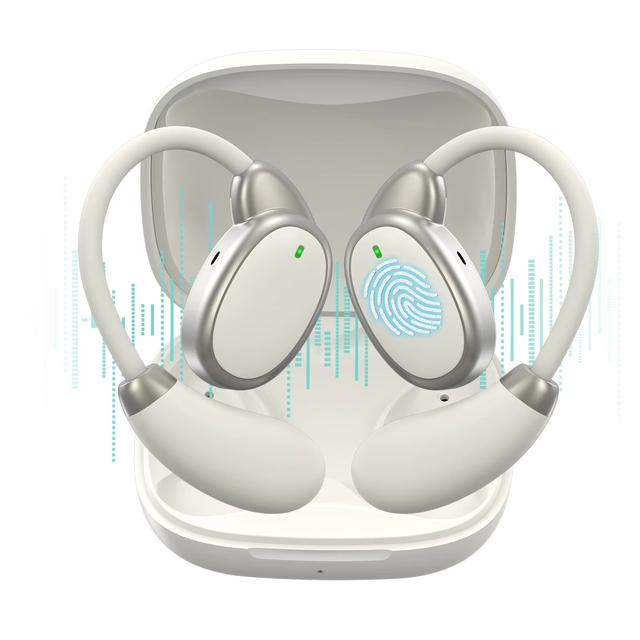 Jumon Wireless AI Language Translator Earbuds 150 Languages Two-way Online Real-time Translation HiFi Sound 2.4inch AMOLED