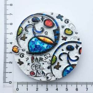 Imanes Decorativos de Mosaico Estilo Europeo de 7-9cm, Recuerdo Turístico de <span class=keywords><strong>Barcelona</strong></span>, España, para Comercio Electrónico Transfronterizo - Product Image 6