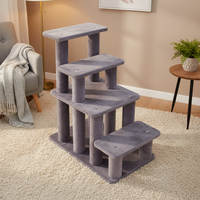 Arbre à chat avec maisonnette, poteau à gratter peu encombrant et perchoir en peluche pour petits appartements