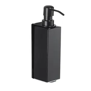 Wall-montado preto sabão dispensador 304 aço inoxidável shampoo chuveiro garrafa vaso sanitário sabão dispensador