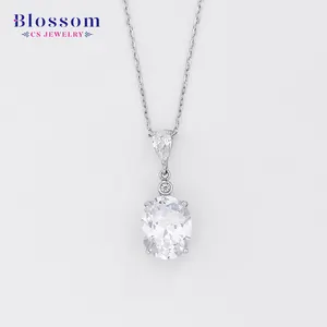 Blossom CS เครื่องประดับโรงงาน Fine 925 เงินต่างหูสร้อยคอ 2 ชิ้นเครื่องประดับเพทายชุดเครื่องประดับสําหรับสตรี