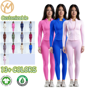 YIMO <span class=keywords><strong>Ropa</strong></span> Deportiva Mujer, Pantalones Deportivos de Gimnasio y Fitness con Logotipo Personalizable, Elásticos, Transpirables, de Spandex/Poliéster - Product Image 1