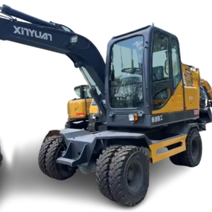 Excavadoras de ruedas XINYUAN a la venta, peso operativo de 7 toneladas con componentes centrales, motor, bomba, engranaje, caja de cambios - Product Image 1