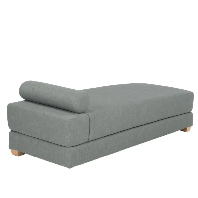 Sofa Tempat Tidur Kain Tunggal Modern, Sofa Kain Pelapis Sofa Tidur Ruang Ganda Lipat