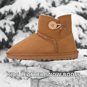 Botas de Nieve de Piel Auténtica para Adultos, Otoño/Invierno, con Luz, Cálidas, Forradas de Piel Corta, Unisex, Venta al Por Mayor - Product Image 4