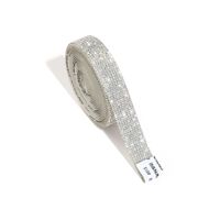 Bling Strass Bande 1 Yard Auto-Adhésif Cristal Strass Rouleau Adhésif Décoration Bande