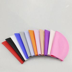 Custom Eco-Friendly Durable Lightweight <b>Silicone</b> Swim Cap High Elasticity <b>Waterproof</b> 24cm Width Professional Fitness Swimming - Product Image 2