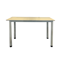 Table en bois moderne avec pieds en métal, simple, pour bibliothèque scolaire, lecture, bureau d'ordinateur