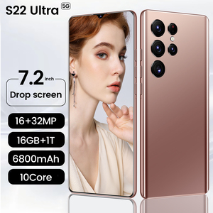 Điện Thoại Thông Minh S22 Giá Rẻ 7.2Inch Android 12.0 16Gb 1Tgb Điện Thoại Di Động Thông Minh Mở Khóa Mặt/Ngón Tay S22 - Product Image 1