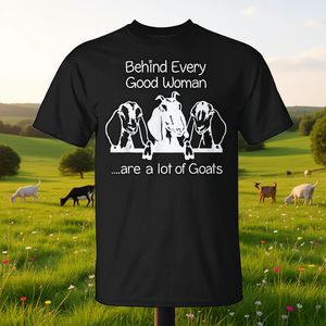 Derrière chaque bonne femme se cachent de nombreuses chèvres T-shirt - Product Image 3
