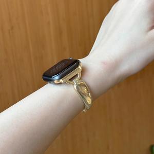 <span class=keywords><strong>Bracelet</strong></span> de montre intelligent en forme de D pour femme Lionorm pour <span class=keywords><strong>Apple</strong></span> <span class=keywords><strong>Watch</strong></span> Ultra 3, respirant, étanche, en métal, édition limitée - Product Image 5