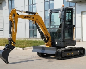 Nouvelle mini-excavatrice sur chenilles SHANTUI SE27SR de renommée, 2,8 tonnes, moteur Yanmar, boîte de vitesses contrôlée par PLC, pompe à moteur haute efficacité - Product Image 4