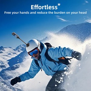 Perche télescopique en fibre de carbone pour caméras d'action GoPro Hero/DJI/Insta360, avec vis 1/4 et support <span class=keywords><strong>selfie</strong></span> à 2 broches pour prise de vue POV - Product Image 6