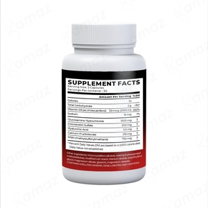 एमाज़ निजी लेबल स्वास्थ्य सेवा के पूरक ग्लूकोसामाइन कैप्सूल वयस्कों के लिए स्वस्थ संयुक्त संरचना का समर्थन करते हैं। - Product Image 3