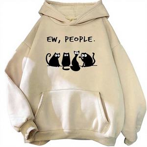 <b>American</b> Vintage 2026 Autumn Winter Men Solid <b>Hoodies</b> Breathable Funny Harajuku Cartoon Clothing - Product Image 1