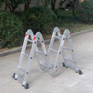 EN131 Échelle polyvalente épaissie en <span class=keywords><strong>aluminium</strong></span> Échelle pliante rapide simple avec <span class=keywords><strong>8</strong></span> <span class=keywords><strong>pieds</strong></span> - Product Image 2