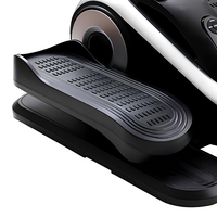 Mini tapis de marche elliptique noir, appareil de fitness compact pour la maison