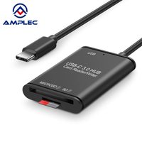 Adaptador Externo de Aleación de Aluminio 3 en 1 con USB Tipo-C de Alta Velocidad para Transferencia de Datos, Lector de Tarjetas USB OTG TF/CF/SD/Memory