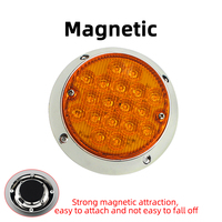 Feu de signalisation LED magnétique multicolore à stroboscope, en PC, étanche IP65, mural, batterie 2000 mAh, clignotant/fixe pour