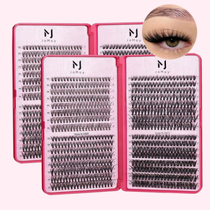 Kit di Ciglia a Ciuffi JOMAY 8-18mm, Etichetta Privata, 100D 200D, Ciuffi di Ciglia Nere Voluminose, Curva <span class=keywords><strong>D</strong></span>, Kit per Extension Ciglia Fai-da-Te - Product Image 6