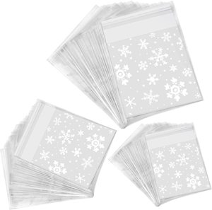 Bolsas de Plástico CPP Transparentes Autoadhesivas con Impresión por Grabado, Personalizables, para Productos de Panadería, Dulces y Golosinas, con Refuerzo Lateral de Seguridad - Product Image 1