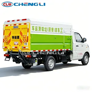 Camión de Basura a Gasolina Mini Cerrado al Mejor Precio, 6 m³ de Capacidad, Recolector de Residuos Pequeño con 1065 kg de Carga Útil y Puerta Trasera Hidráulica - Product Image 2